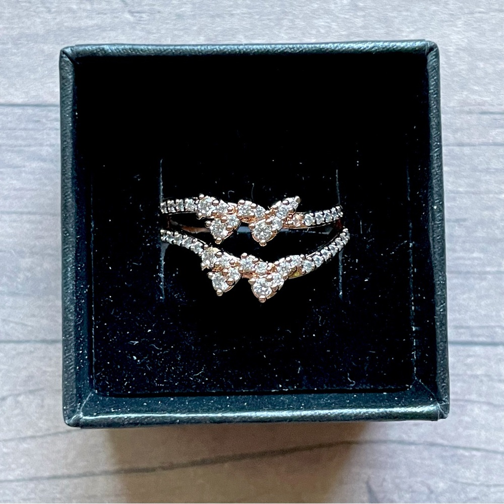 Bomb Party April 2024 Ring “Beyond the Sparkle” with Diamond CZ and Rose Gold